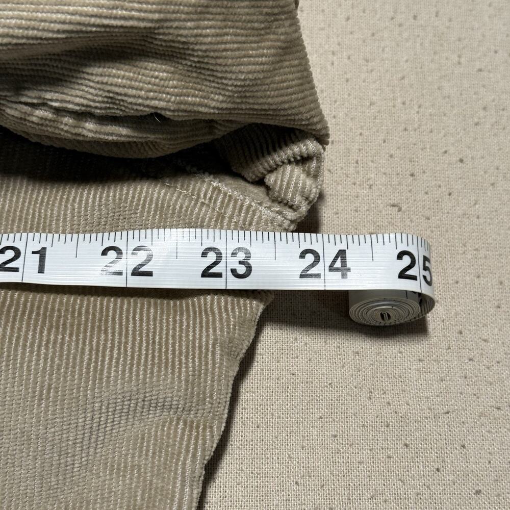 Eddie Bauer Tan Corduroy Jacket Womens Size Large Zip Up With Pockets - Picture 8 of 8
